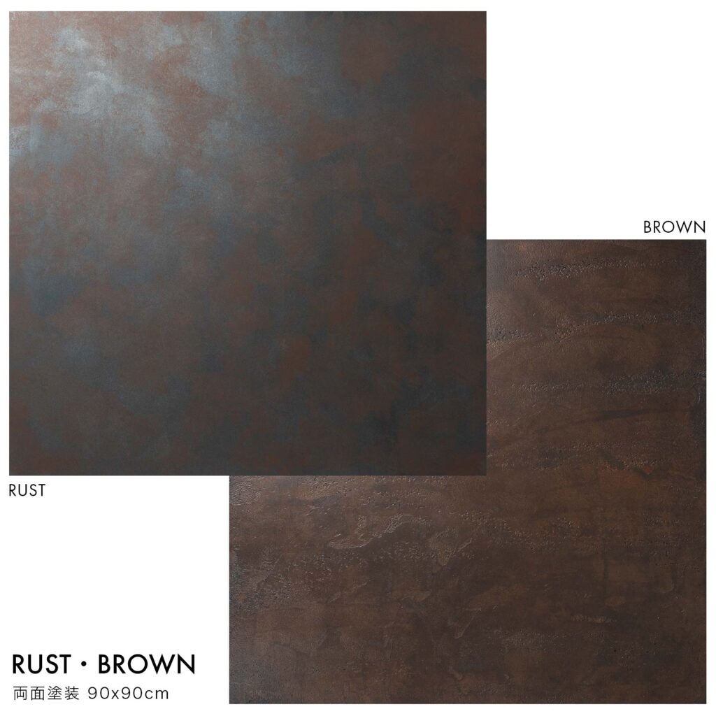 撮影用背景ボード RUST・BROWN 90x90cm